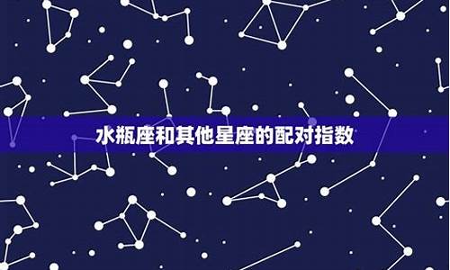 水瓶座星座配对指数_水瓶座的配对星座是什