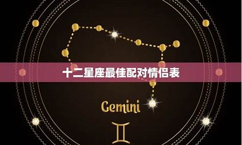 12星座的情侣配对星座配对_十二星座真正情侣配对指数