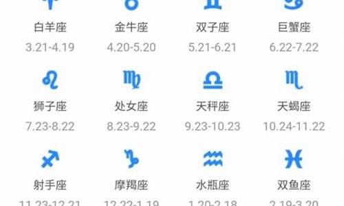 星座表十二星座表特点_星座表十二星座特征